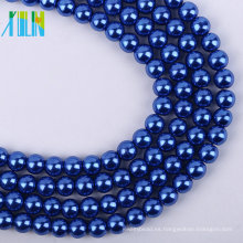 Alta calidad 4 mm royalblue perlas de vidrio sueltas de perla cuentas de bricolaje XULIN encanto perla de cristal collar de perlas de joyería de moda